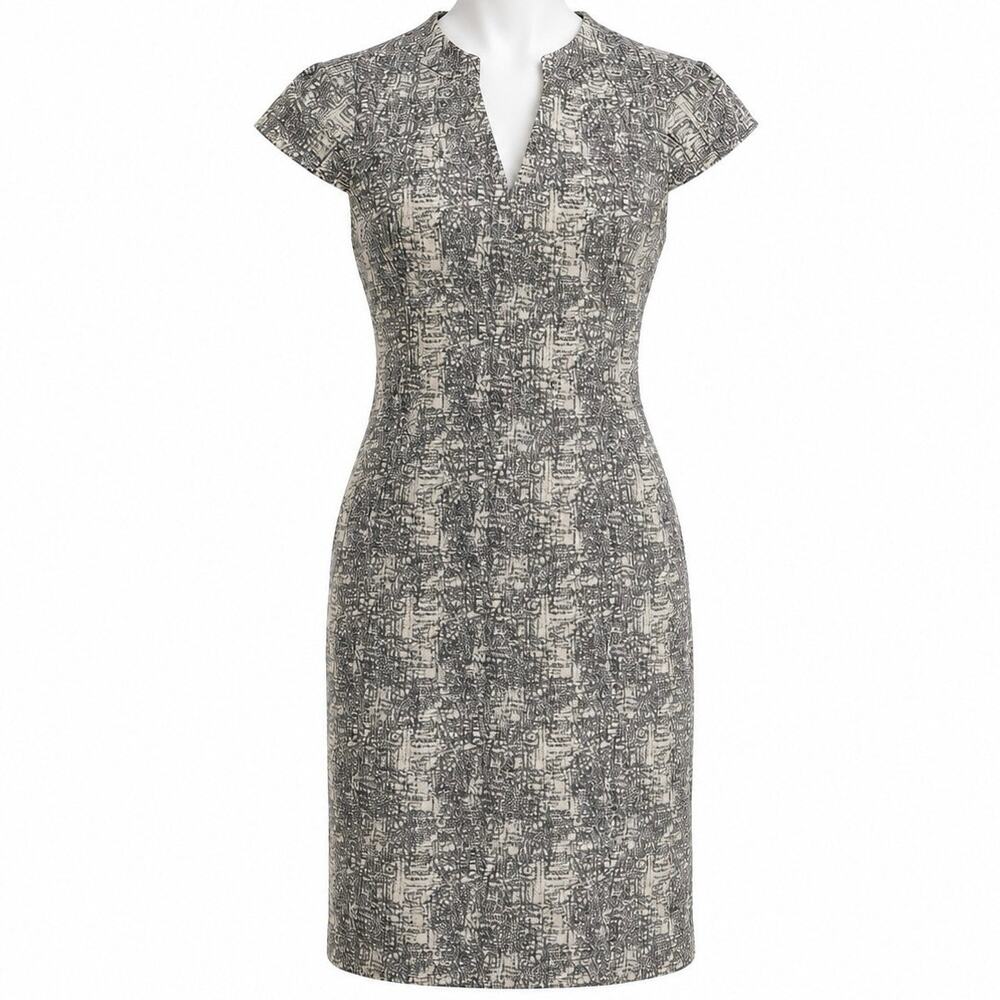 MM Lafleur Felisa Scribble Jacquard Dress